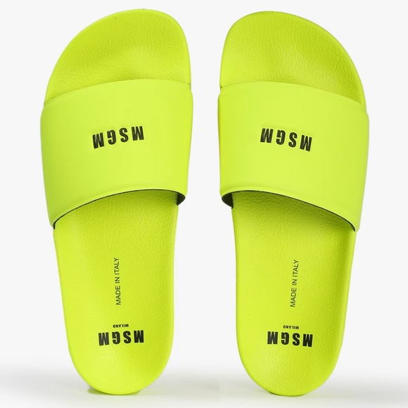 MSGM Other - MSGM Men's NEON YELLOW Sandals Size 44/ US 11